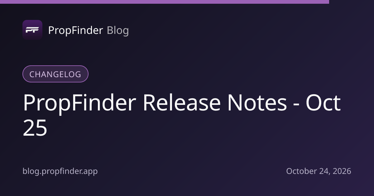PropFinder Release Notes - Oct 25: NBA Rotations | PropFinder Blog